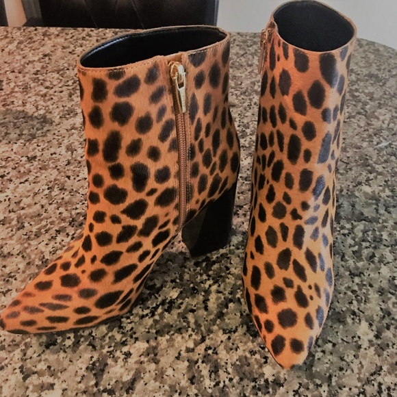 thelmin genuine calf hair bootie vince camuto